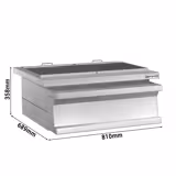 Barbecue au charbon de bois – 0,8 m – 2 grilles de cuisson