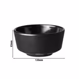 (6 Stück) Schale - FLOAT - Melamin - 0,45 Liter - Ø 130mm - Schwarz