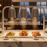 Punte de încălzire cu infraroșu cu 3 lămpi de căldură - 750 wați - înălțime reglabilă - argintiu