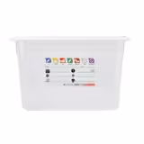 (6 Stück) CAMBRO | SafeTrak - Polypropylen-Behälter GN 1/1 - Milchig - Höhe: 200mm