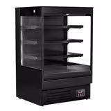 Mural refrigerado abierto - 900x800x1395mm - 287L - con 3 estantes - Negro