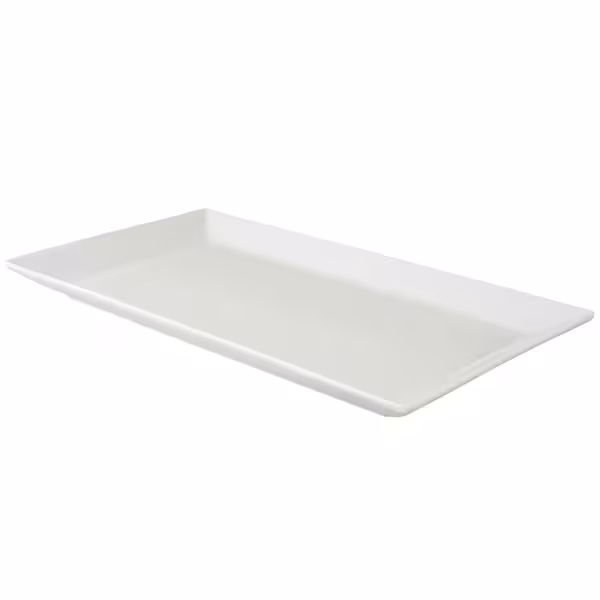 (6 pcs) WHITE DELIGHT - Plate - 330x185mm - White