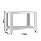 Alt Çerçeve - 1130x840x870mm - paslanmaz çelik - uyumlu: Pizza fırını POE434N & POE4434N