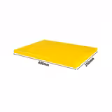 Rutschfestes Schneidebrett mit Stoppern - 250x400mm - HACCP-Konform - Gelb