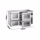 Direct Draw Beer Dispenser / Kegerator PREMIUM - 1550x700mm - 4 Drawers
