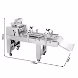 Commercial Baguette Moulder - with Conveyor Belt - 2 cylinders - 550W - 1100mm conveyor belt - 2500 pcs/h