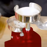 Hamburgerprés - rozsdamentes acél - Ø 130 mm - forma nélkül