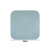 (6 sztuk) SELTMANN WEIDEN | Talerz płaski kwadratowy – 220 x 220 mm – turkusowy