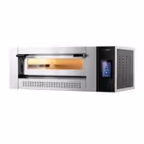 Horno de pizza a gas - 1 cámara - piedra refractaria - 9x Ø30cm - 230V - Táctil - hasta 400°C
