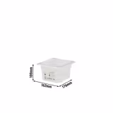 (6 pièces) CAMBRO | SafeTrak - Récipients en polypropylène GN 1/6 - laiteux - Hauteur : 100mm
