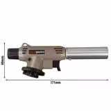 Flambé burner - with adjustable flame - gray