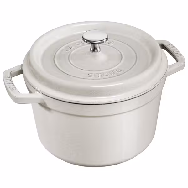 STAUB | LA COCOTTE - Kookpot diep - Ø 240mm - Gietijzer - Witte truffel