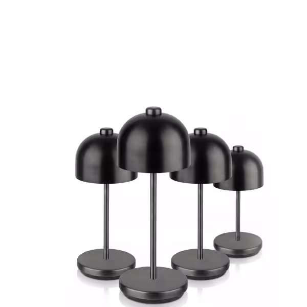 (4 sztuki) Lampa stołowa – JOSEF MINI – z 3-stopniową regulacją jasności – Ø 80 mm – czarna