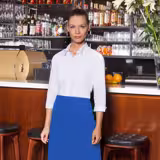 (6 sztuk) KARLOWSKY | Fartuch bistro Basic – niebieski  