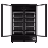 Estante de congelador de pared - 1310mm - 991 litros - con iluminación LED, puertas de cristal aislante y 5 estantes