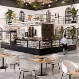 Vitrine à pâtisserie réfrigérée MADRID Self-Service - 435L - 1000mm - Double vitrage - avec 2 étagères en verre - portes coulissantes vitrées arrière - avec rideau de nuit - pour pâtisseries - Pour FR - Noir mat