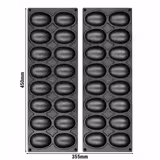 Plaques pour machine à tartelettes TMOPH - Forme : 16x oeuf/ovale
