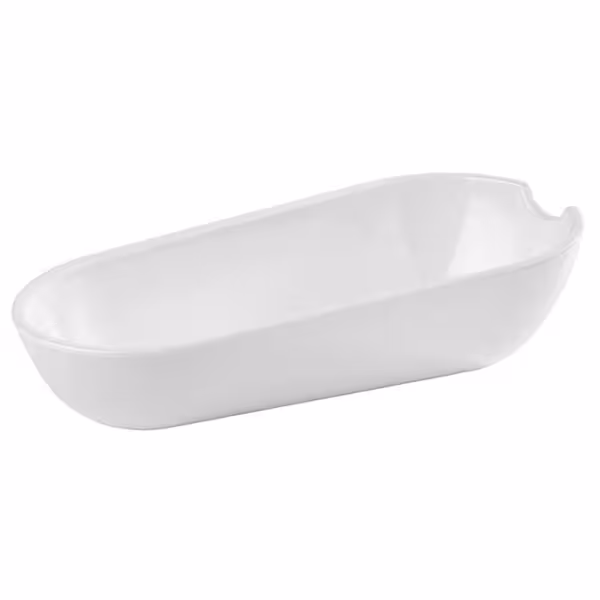 (6 stuks) Bestekbeker BOWL - Melamine - 6-delig - 500ml - Wit