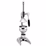 Commercial Manual Citrus Juicer - Ergonomic Handle(s) - Chrome - Chrome-Plated Cast Iron