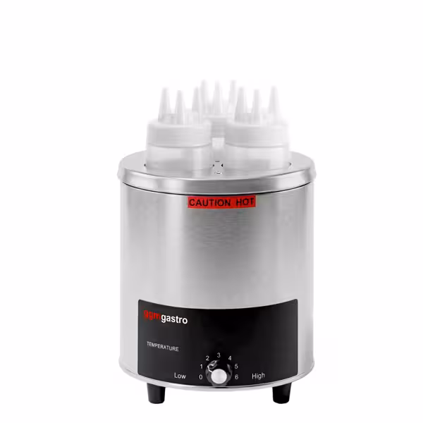 Sausverwarmer - 550W - voor 3 knijpflessen - incl. flessen