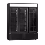 Vitrine réfrigérée à boissons - 1325 litres - avec 3 portes vitrées et écran publicitaire