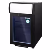 GASTRO-COOL | Frigorífico publicitário com tampa iluminada - 21 litros - com 1 porta de vidro - preto
