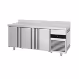 Commercial Counter Fridge PREMIUM - 1865x700mm - with 3 doors - with upstand - capacity 474 litres