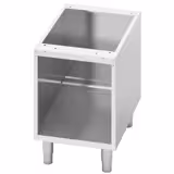 Base aperta | LORENZO 700 - 400x560x600mm - acciaio inox AISI 304, 3 lati chiusi, con piedini regolabili
