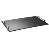 (6 pieces) Melamine Slate-Effect Gastronorm Serving Tray GN1/1 – Black - 60 mm deep - With handles