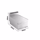 Neutraal element Mario 700 - 400x620x430mm - RVS - GN 1/1 - met lade