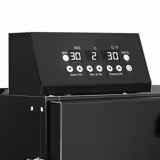 Cuptor pentru afumat - digital - cu 3 rafturi și ușă din sticlă - negru