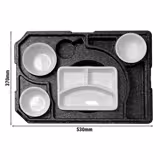 (10 Stück) THERMO FUTURE BOX | Thermobox DINNER +3 - Schwarz