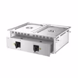Elektrische inbouw bain-marie - 3 kW - 2x GN 1/1