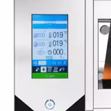 Four à étages de boulangerie avec fonction vapeur - tactile - 3 chambres de cuisson - avec hotte et support inférieur avec support pour plaques EN