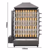 Charbon de bois Rôtissoire à poulets Rotative - avec 6 broches pour jusqu’à 30 poulets