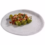 Melamine Dinner Plate – FOOTMARK - Ø 265 mm - white/grey