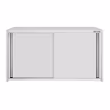 Armadio pensile in acciaio inox ECO - 1000x400mm - con porte scorrevoli - 650mm di altezza