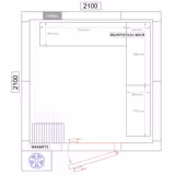 Regalset Aluminium - L-Form rechts - Bautiefe: 360mm - Tragkraft: 600 kg