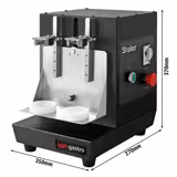 Mixeur à milk-shake, cocktail & Bubble Tea professionnel - double tête - 2x20W - 240tr/min - noir - 2x350-750ml