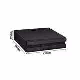 Coffee Knock Drawer - Single - 410x510x115mm - with Knock Bar - Black