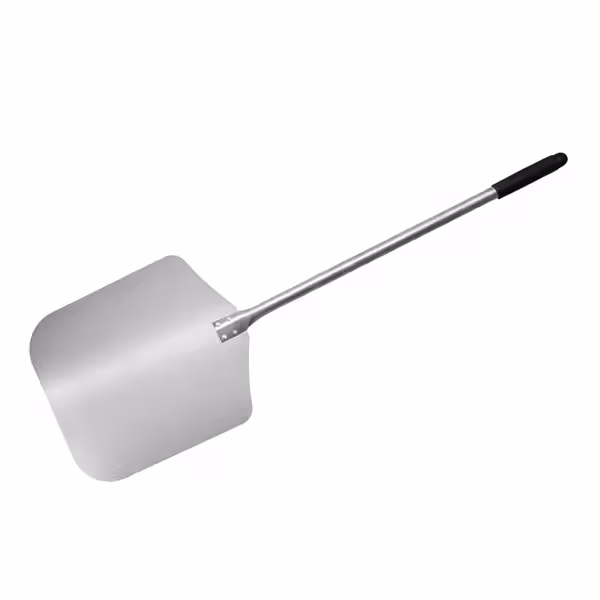 Rechthoekige pizzaschep - Aluminium - Lichtgewicht - 305x350mm - Lengte:114cm - Aluminium steel