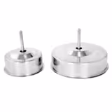 Máquina de hamburguesas para 3 diámetros manual profesional - Aluminio anodizado y acero inoxidable - Ø150mm - Ø130mm - Ø100mm - incl. 1200 discos separadores Ø150mm