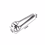 Serveertang PREMIUM - halfoffen - hoogglans gepolijst; vaatwasserbestendig - Lengte: 21,4cm - RVS