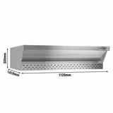 Hotte pour four à pizza - 1120x1410x300mm - 70W - Acier galvanisé - avec moteur - pour GEP6T