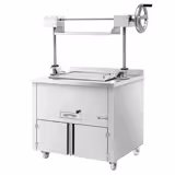 Holzkohlegrill - 800mm - mit Lift & 1 Schublade - Grillrost: 670x470mm