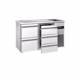 Barkoelkast PREMIUM - 1550x700mm - 5 laden & 1 lade