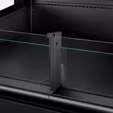 Îlot réfrigéré - 1955x1063mm - 255 L - Vitré - Libre-service - Noir