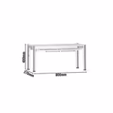 Ripiano d'appoggio riscaldato con radiatore ceramico - 800x370 mm - 700 Watt - 1 ripiano riscaldato