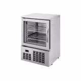 Mini displayvrieskast PREMIUM - RVS - 570mm - 95 liter - met 1 glazen deur - RVS deur