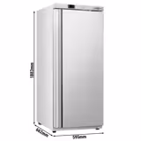 Lagertiefkühlschrank Edelstahl ECO - 400 Liter - mit 1 Tür - Innenseite der Tür aus Kunststoff